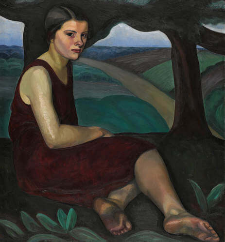 Institut de l'art canadien, Prudence Heward, Femme sur une colline (Girl on a Hill), 1928