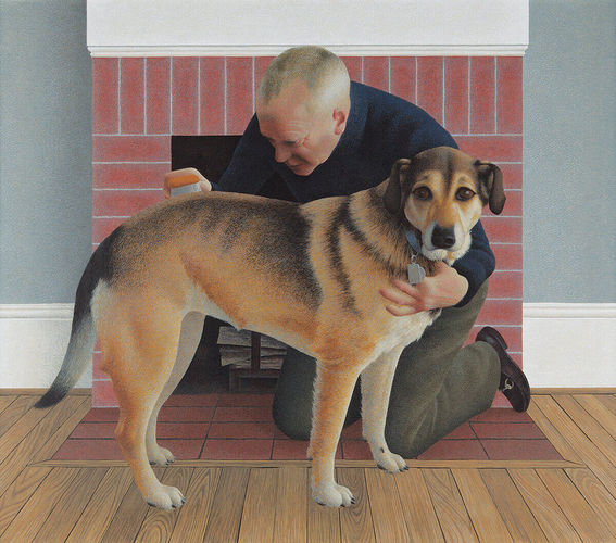 Alex Colville, Dog and Groom