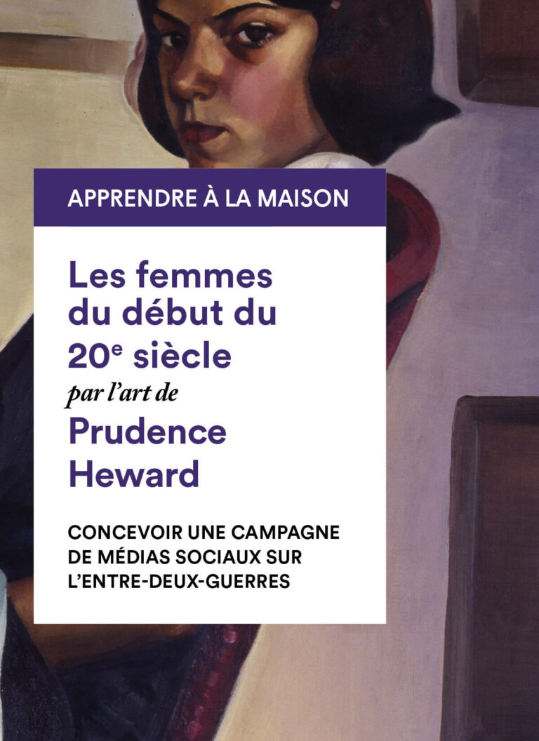 Prudence Heward : concevoir une campagne de médias sociaux sur l’entre-deux-guerres