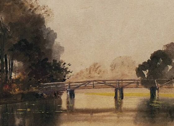 Untitled (Landscape with Bridge)