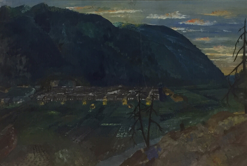 Tashme au crépuscule, juillet/août 1944, 1944