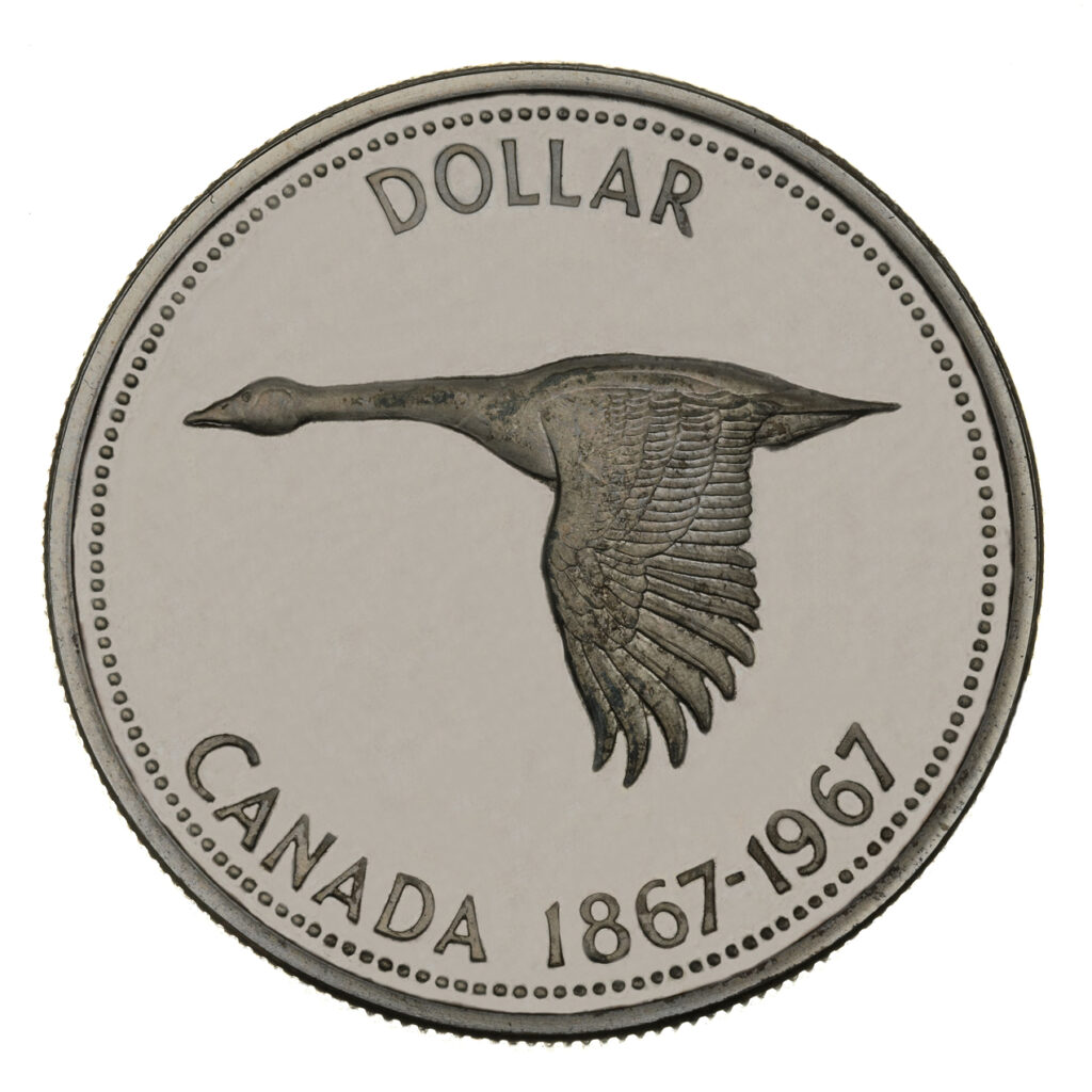 Pièce du centenaire, Alex Colville, 1 dollar, Canada, 1967