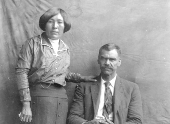 Betsy Adams (née Duchamp) et George P. Adams