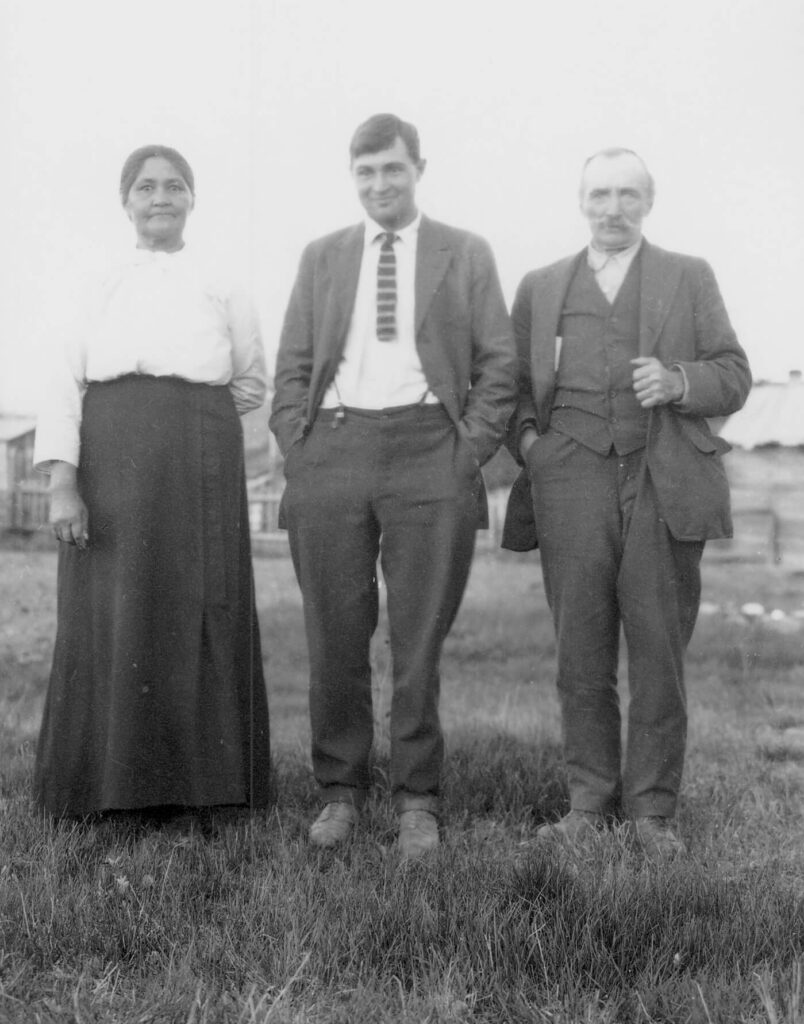 Cecilia, Marvin et August (senior) Baker