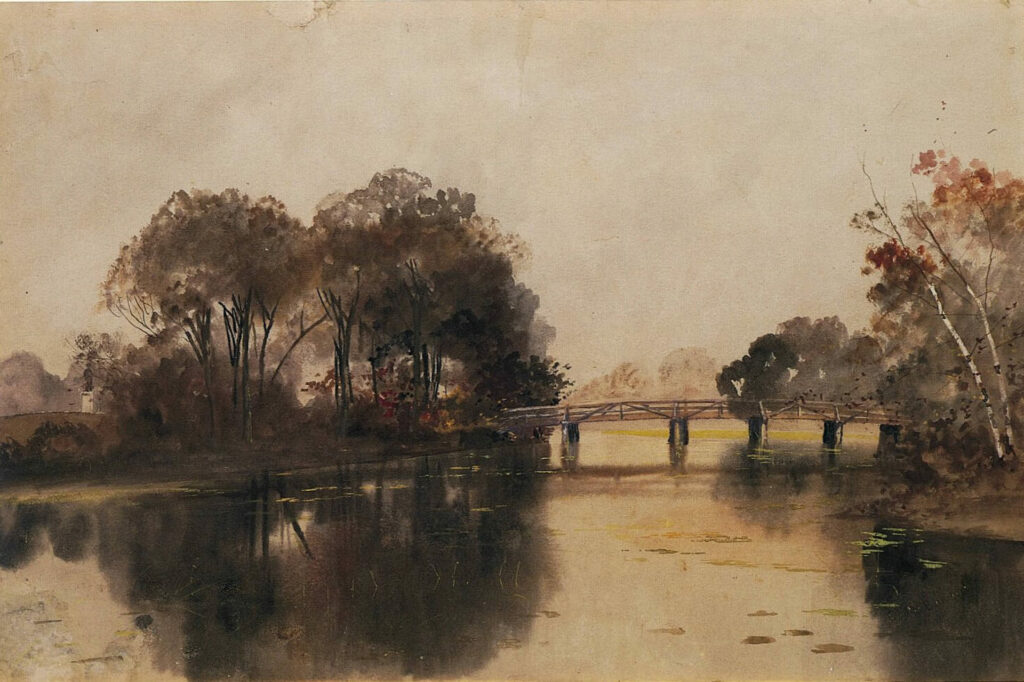 Untitled (Landscape with Bridge)