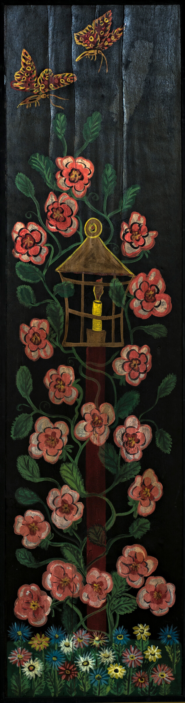 Fleurs avec lanterne à bougie, v.1943