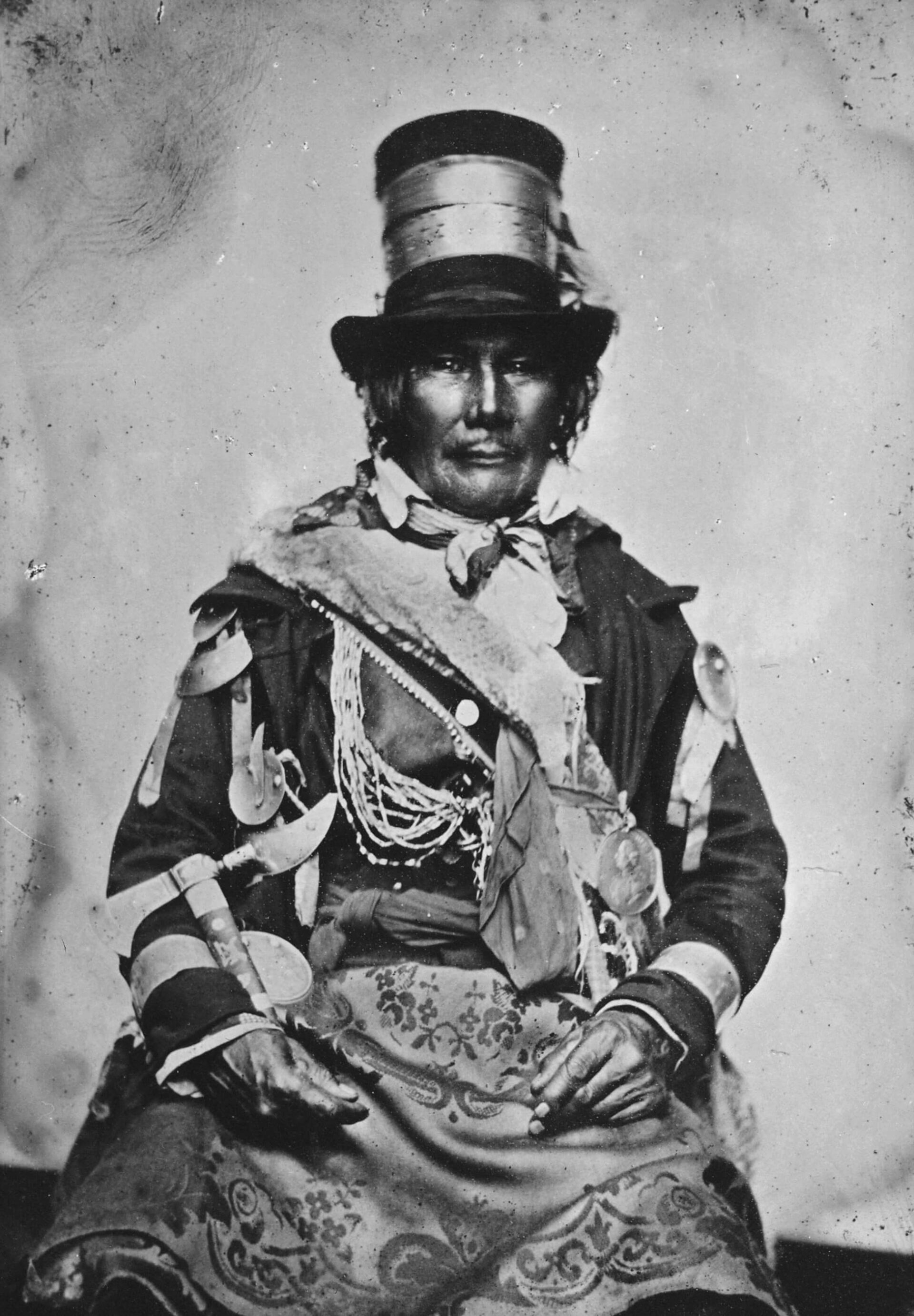 Chief Oshawana (John Naudee), 1858