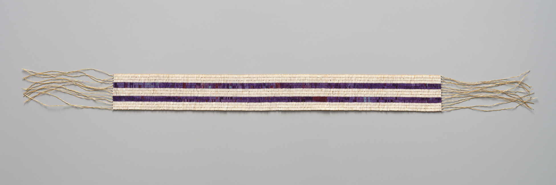 Ceinture wampum à deux rangs