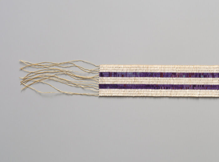 Ceinture wampum à deux rangs