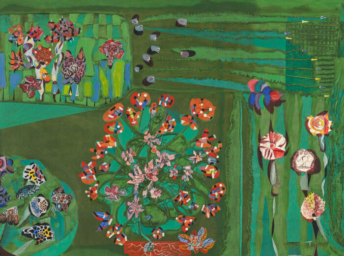 Alfred Pellan, Jardin vert, 1958