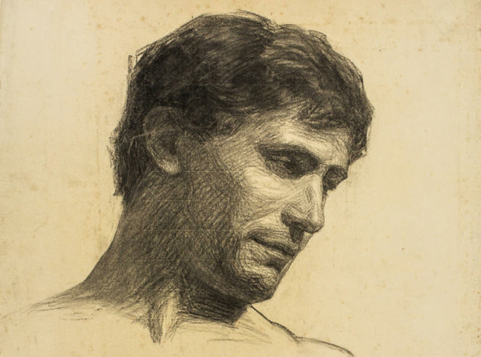 Sophie Pemberton, Life drawing of a male, 1893