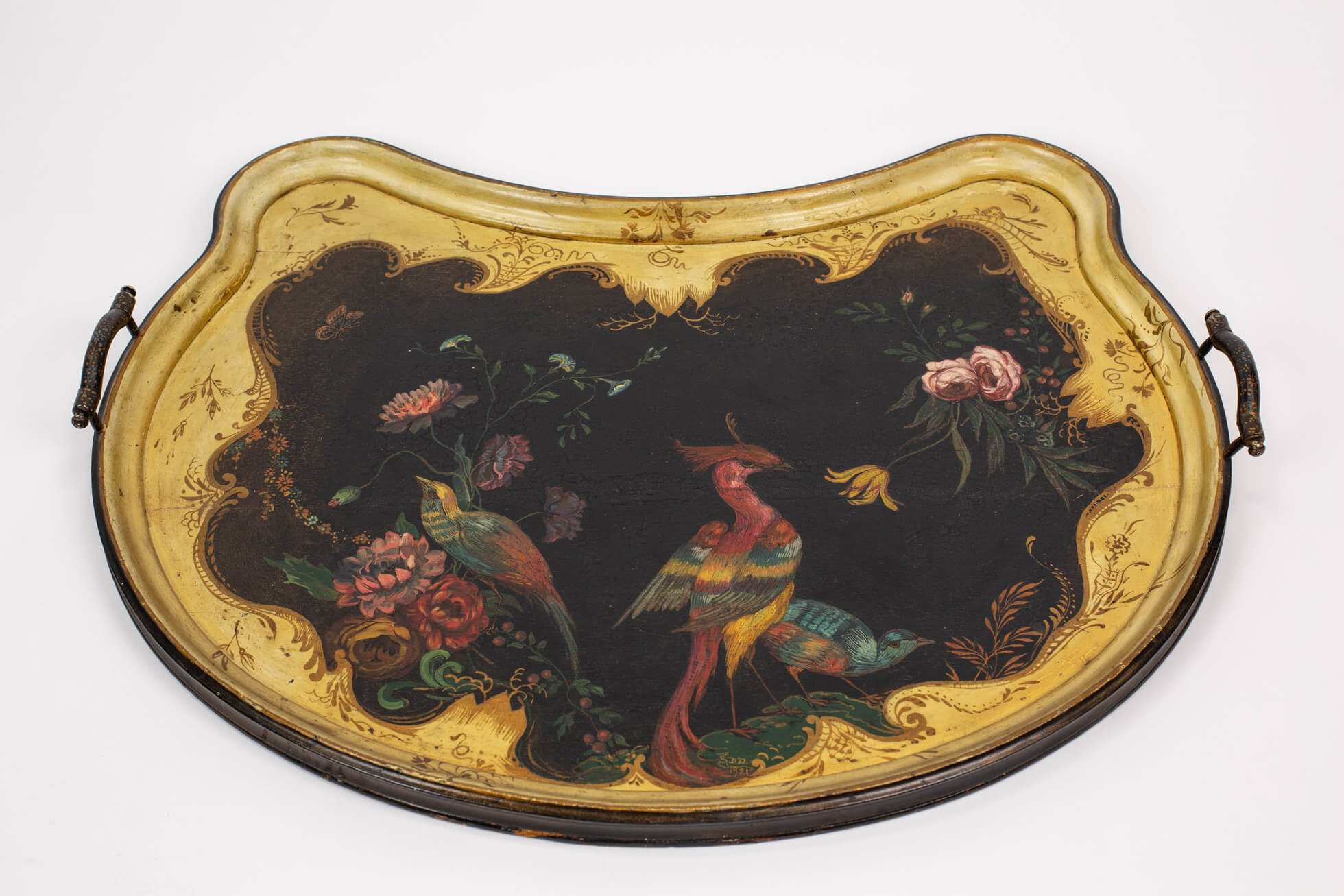 Sophie Pemberton, Serving tray with hand-painted decoration, 1921