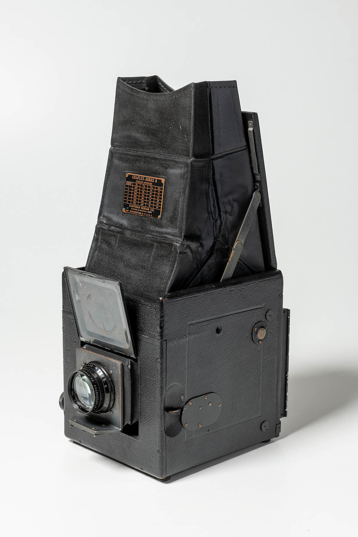 An old Graflex series B camera used by Margaret Watkins