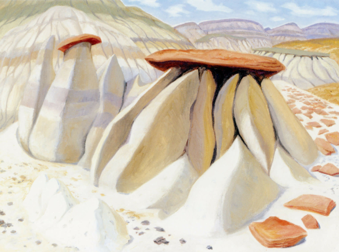 Hoodoos at Dinosaur Park, 1994